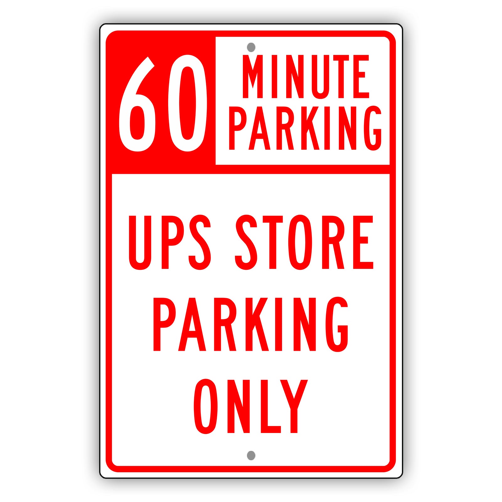 60 Minute Parking UPS Store Parking Only