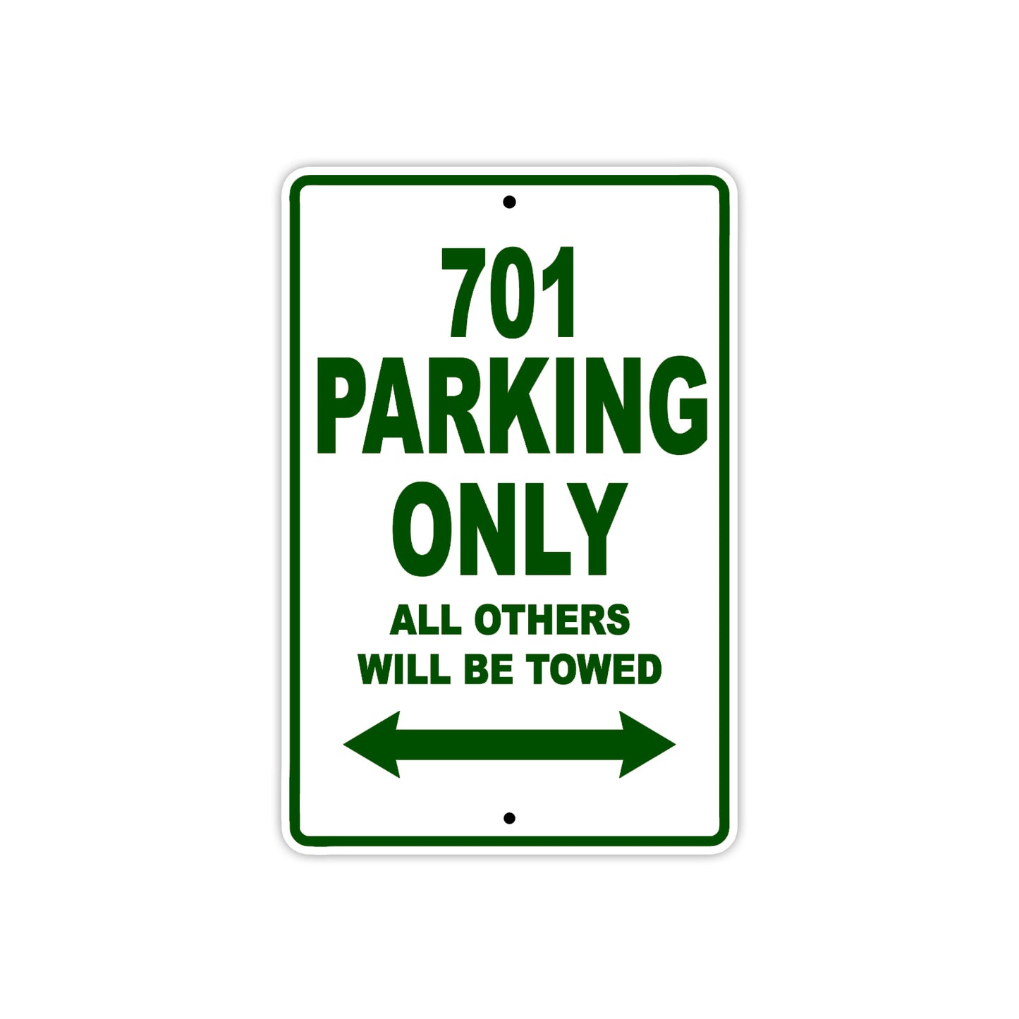 701 Motorcycle Bike Parking Only All Others Will Be Towed Sign Plate