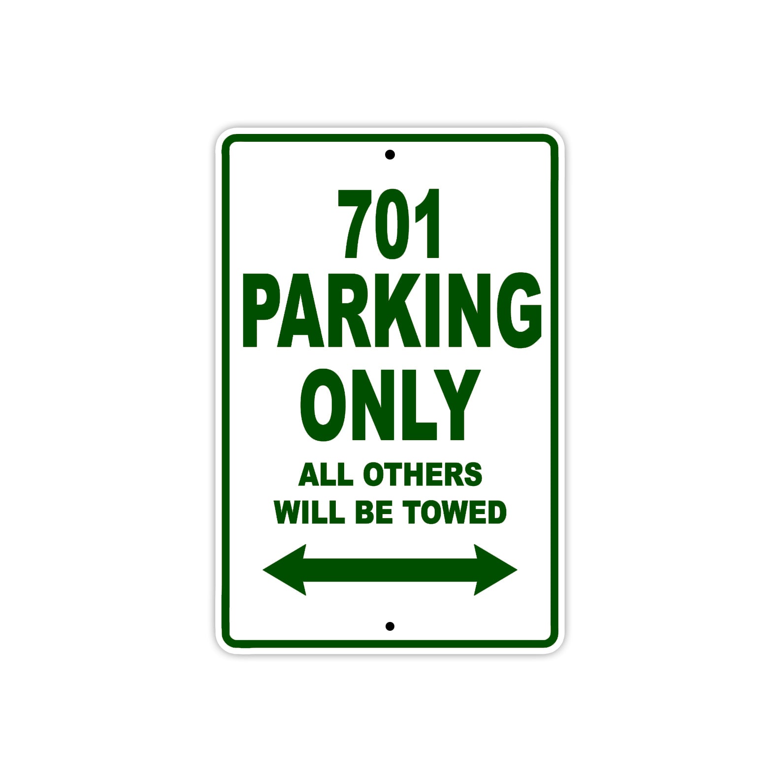 701 Motorcycle Bike Parking Only All Others Will Be Towed Sign Plate