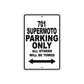 701 Supermoto Motorcycle Bike Parking Only All Others Will Be Towed Metal Sign 