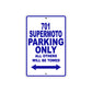 701 Supermoto Motorcycle Bike Parking Only All Others Will Be Towed Metal Sign Plate