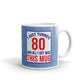 80th Birthday Gifts I Just Turned 80 And All I Got Was this Mug Coffee Mug