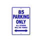 85 Motorcycle Parking Only All Others Will Be Towed Metal Sign Plate 