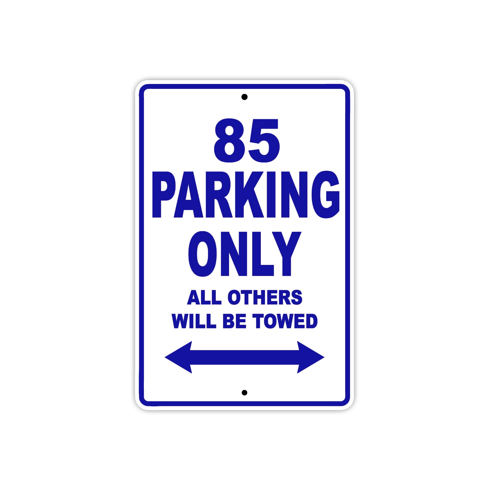 85 Motorcycle Parking Only All Others Will Be Towed Metal Sign Plate 