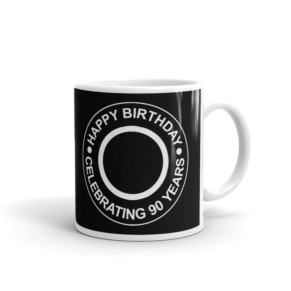 90th Birthday Gifts Happy Birthday Celebrating 90 Years Coffee Mug Tea Cup