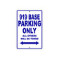 919 Base Motorbike Parking Only All Others Will Be Towed Metal Sign Plate