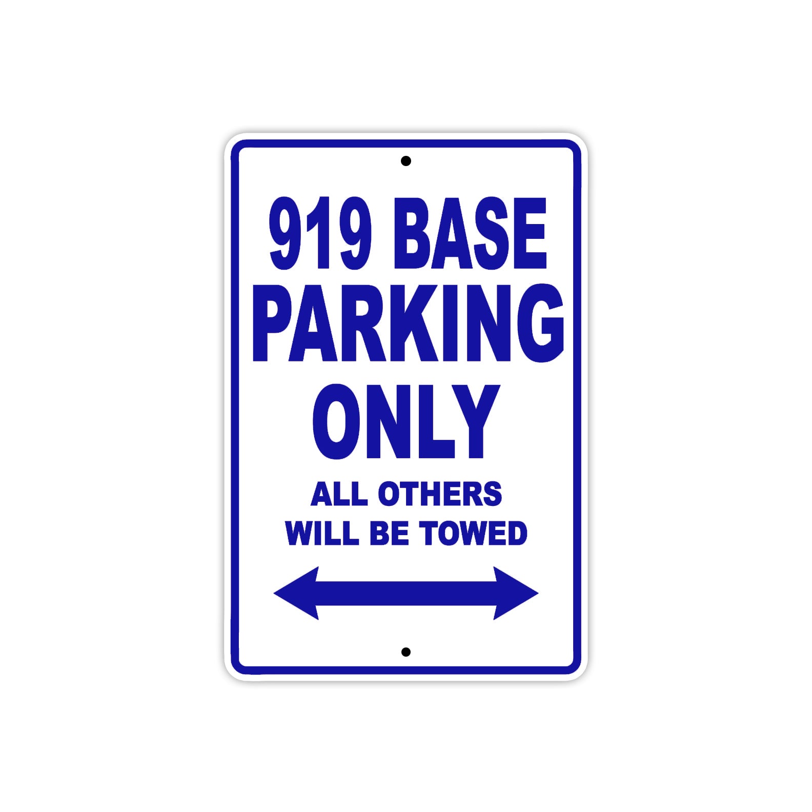 919 Base Motorbike Parking Only All Others Will Be Towed Metal Sign Plate