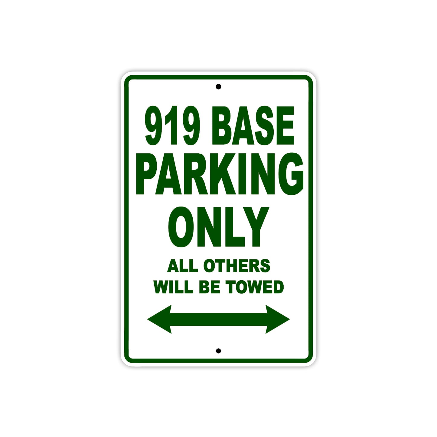 919 Base Motorbike Parking Only All Others Will Be Towed Sign Plate