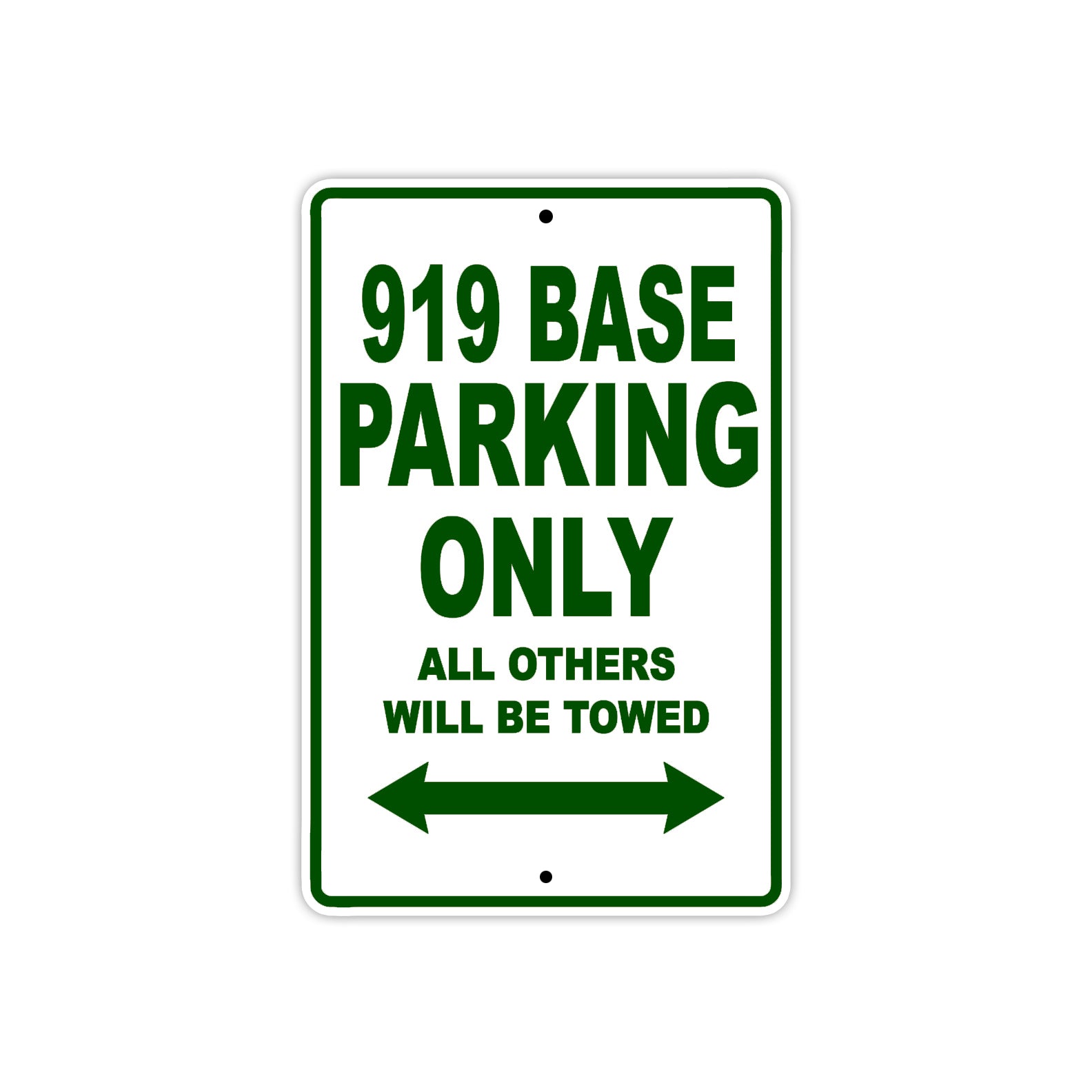 919 Base Motorbike Parking Only All Others Will Be Towed Sign Plate