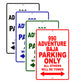 990 Adventure Baja Motorcycle Parking Only All Others Will Be Towed Signs