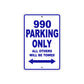 990 Motorcycle Parking Only All Others Will Be Towed Metal Sign Plate