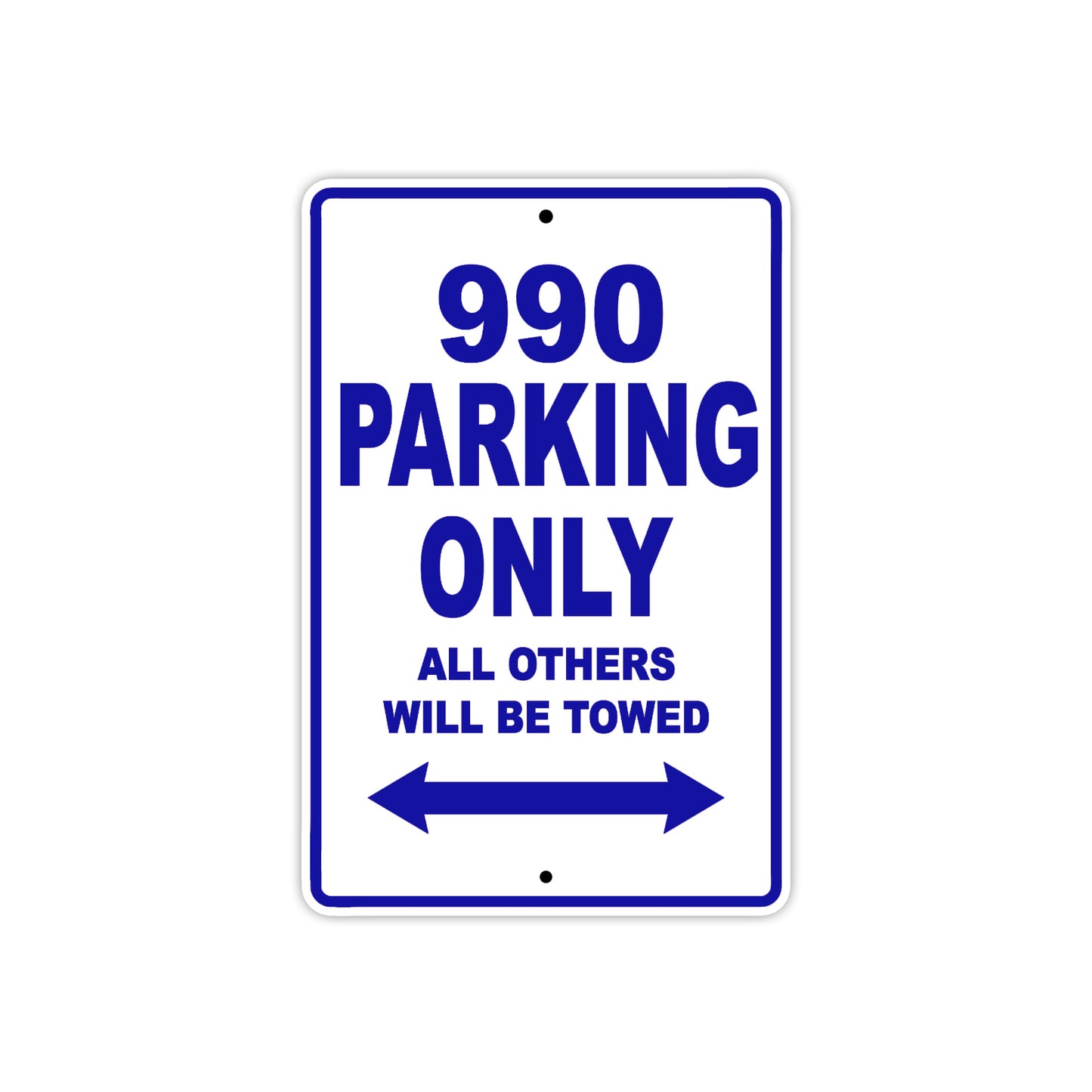 990 Motorcycle Parking Only All Others Will Be Towed Metal Sign Plate
