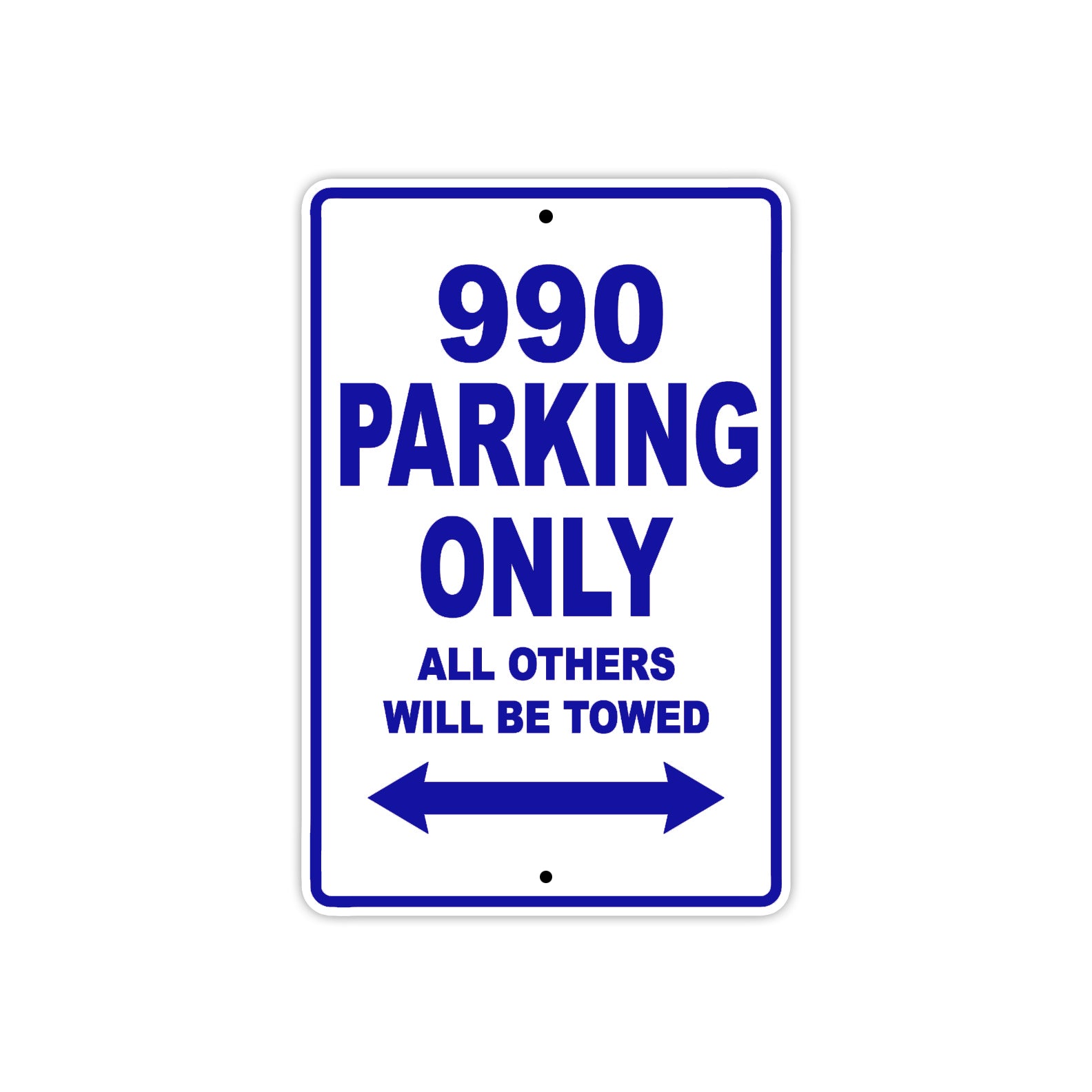 990 Motorcycle Parking Only All Others Will Be Towed Metal Sign Plate
