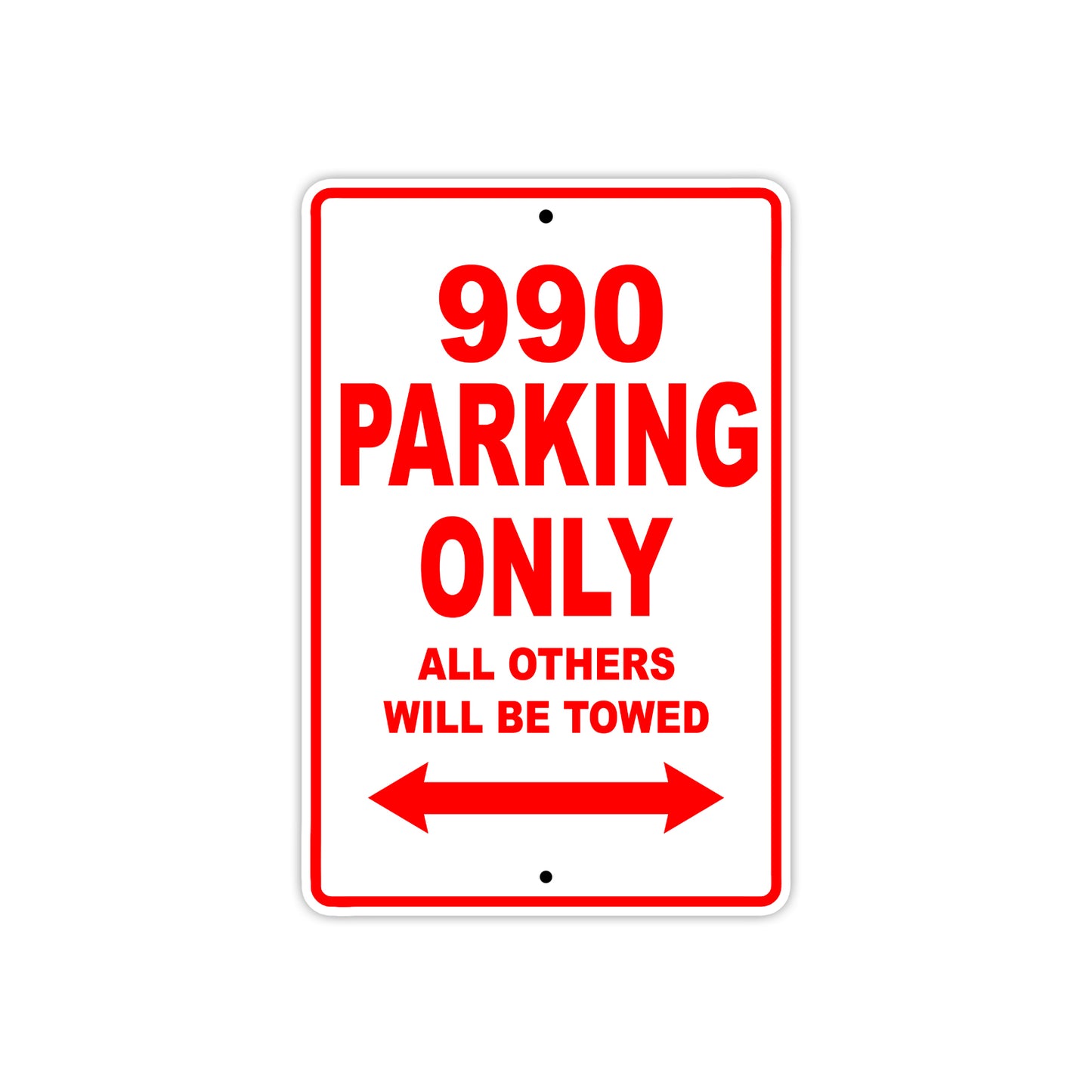 990 Motorcycle Parking Only All Others Will Be Towed Sign