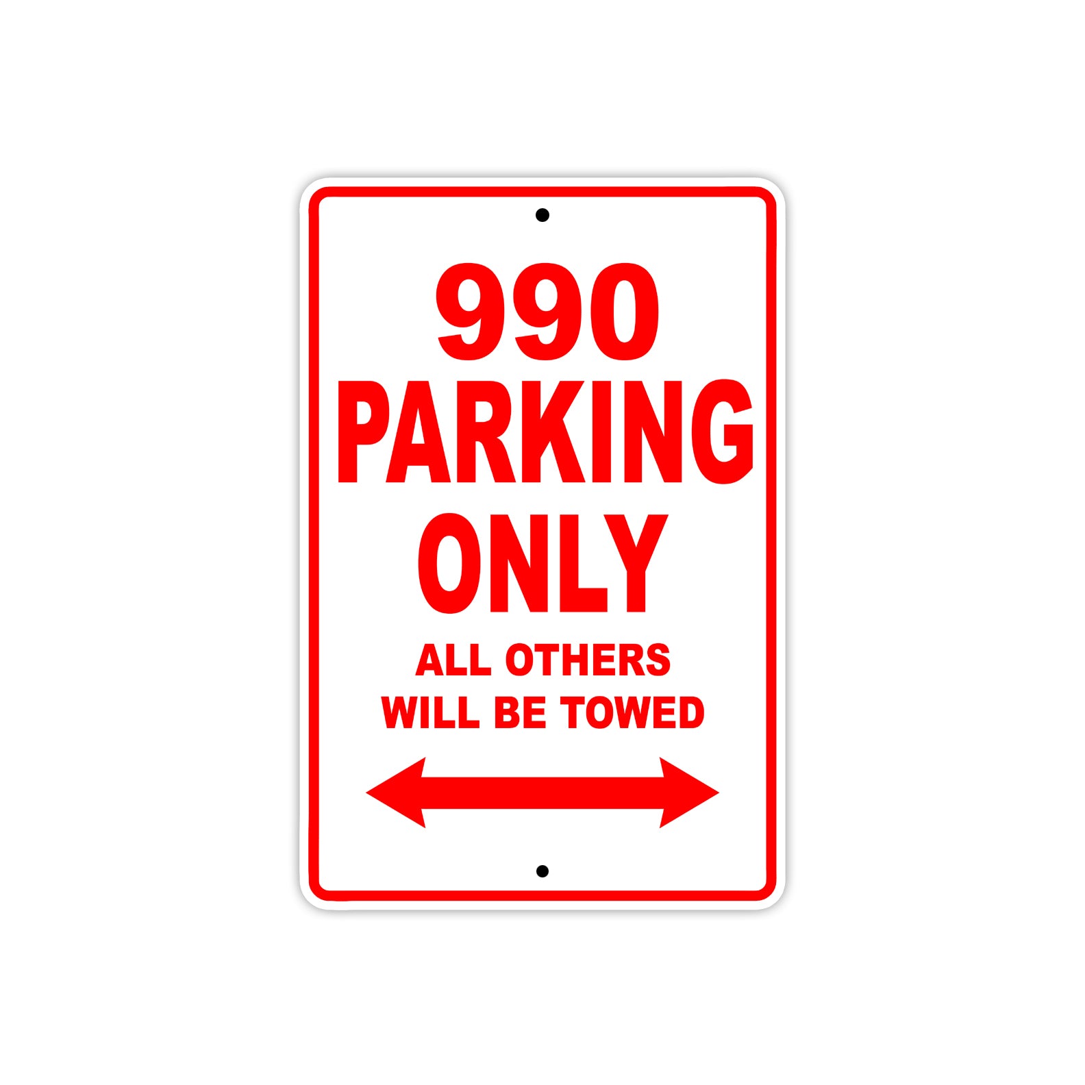 990 Motorcycle Parking Only All Others Will Be Towed Sign