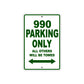 990 Motorcycle Parking Only All Others Will Be Towed Sign Plate