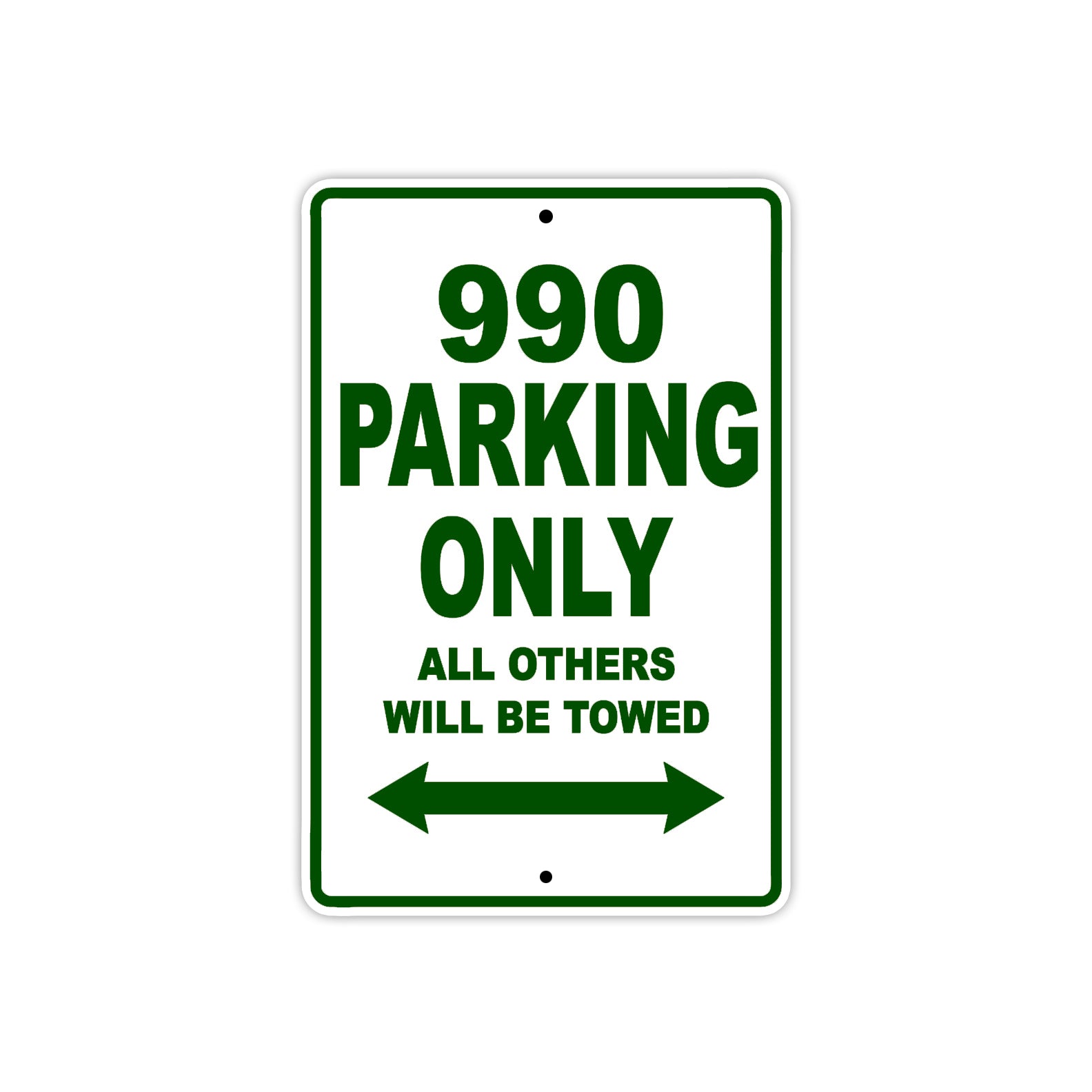 990 Motorcycle Parking Only All Others Will Be Towed Sign Plate