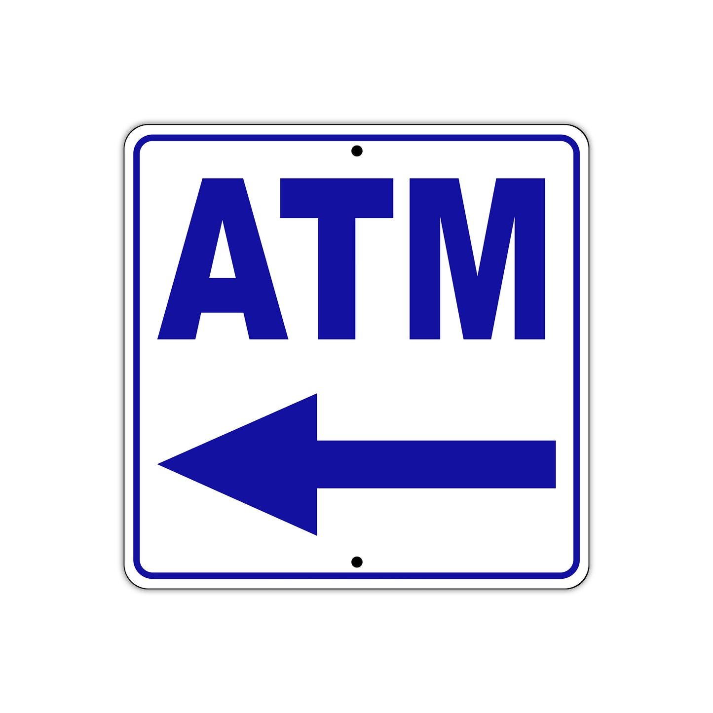 ATM Left Side ATM Directional Metal sign Plate