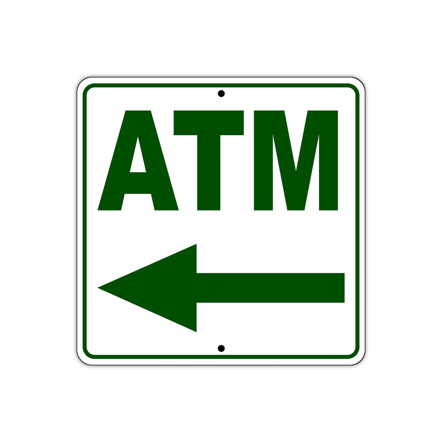 ATM Left Side ATM Directional sign Plate