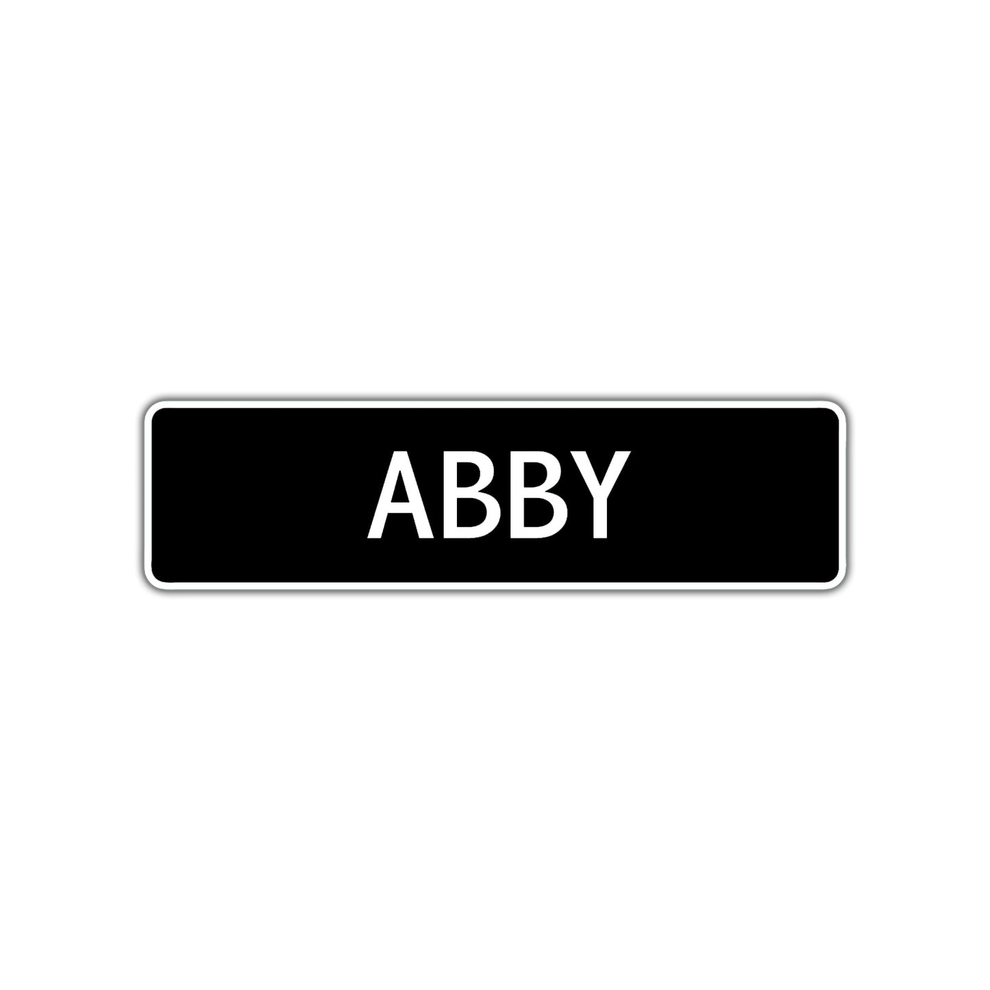 Abby Street Metal Sign  