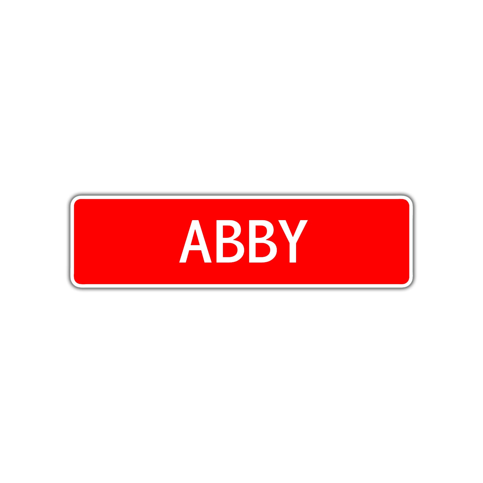 Abby Street Sign