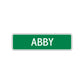 Abby Street Sign Plate