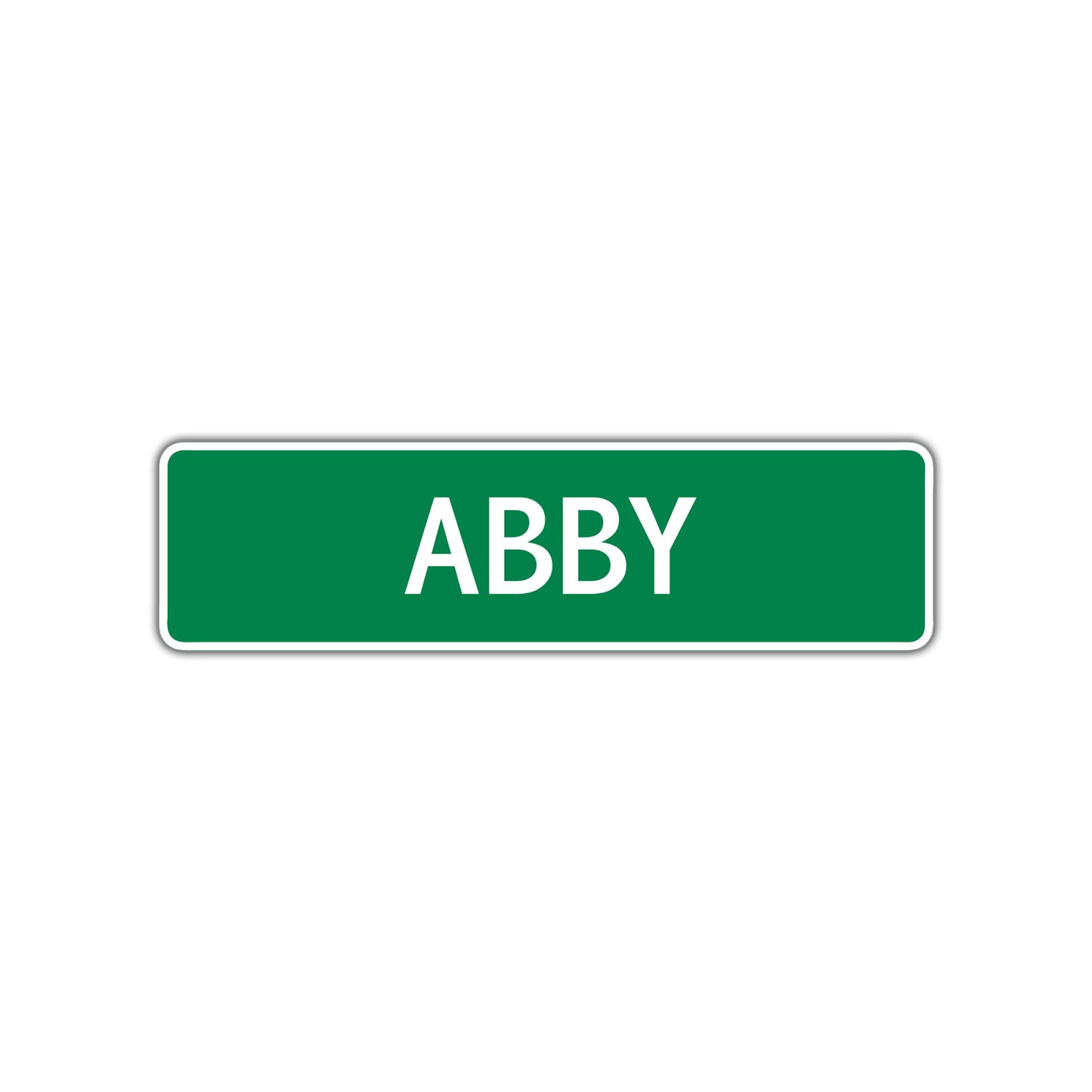 Abby Street Sign Plate