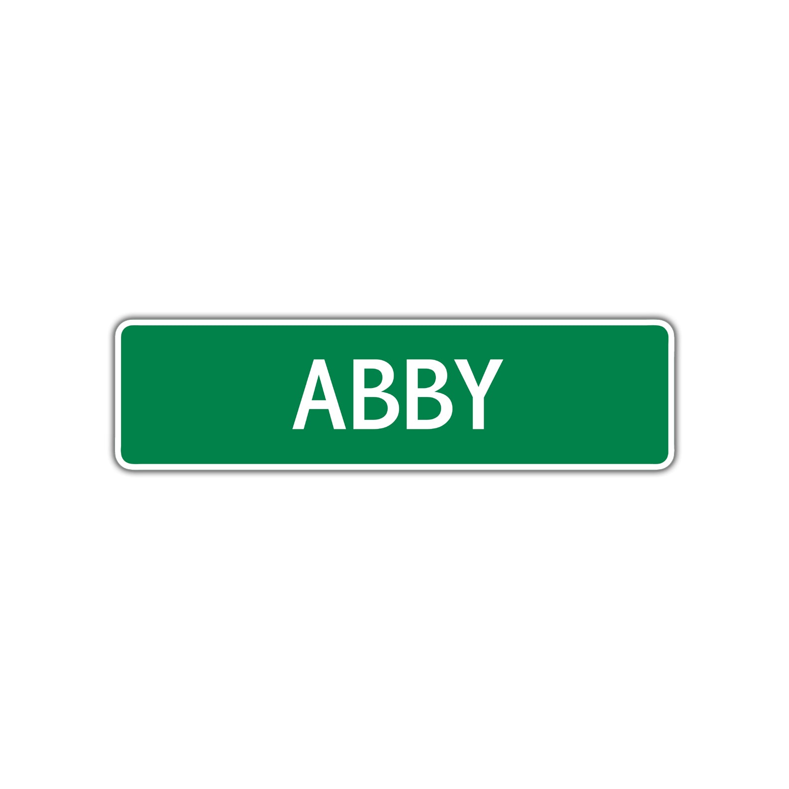 Abby Street Sign Plate