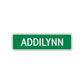 Addilynn Street Sign Plate