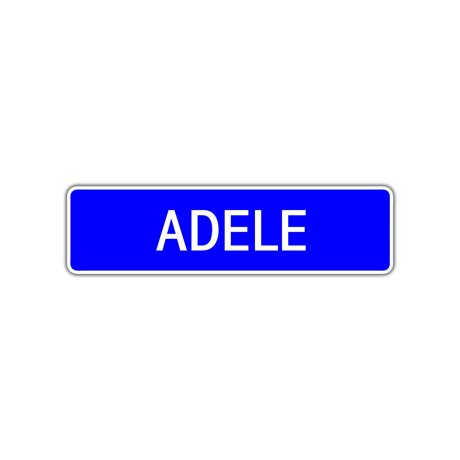 Adele Street Metal Sign Plate