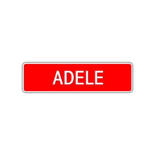 Adele Street Sign