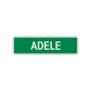 Adele Street Sign Plate