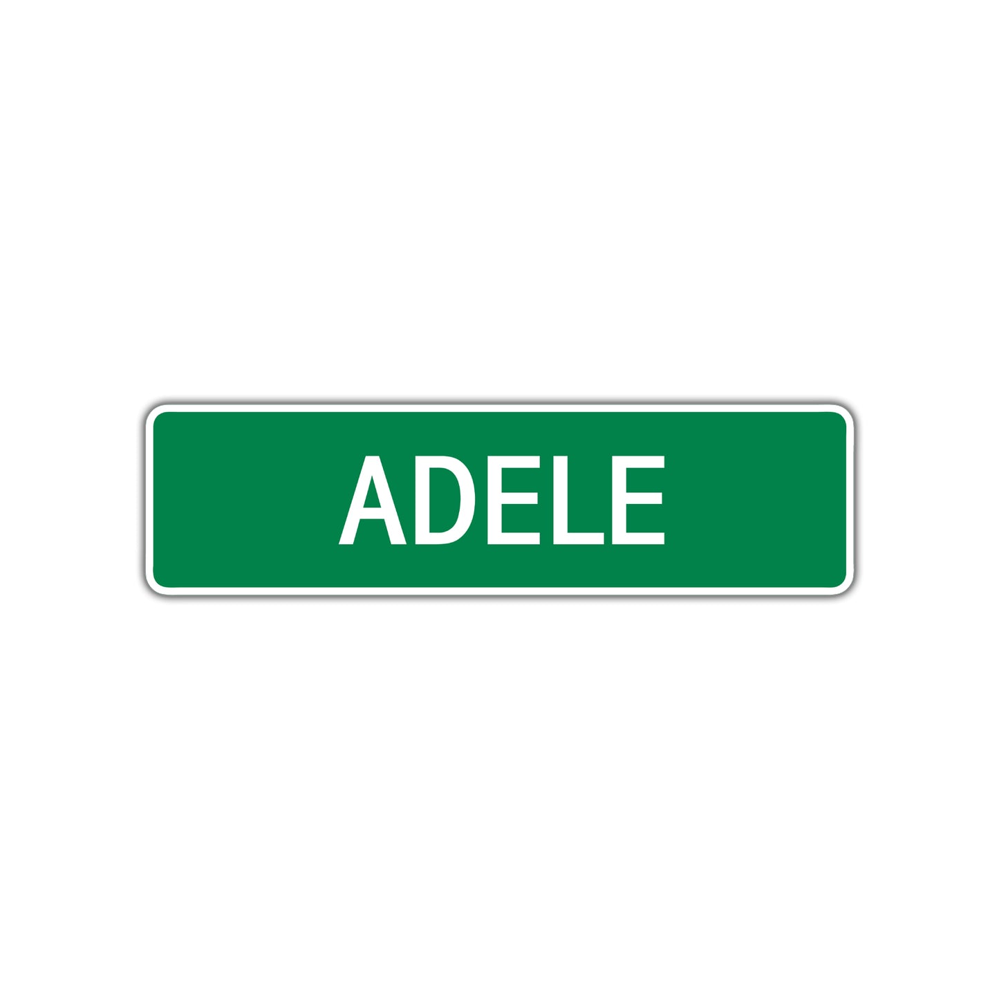 Adele Street Sign Plate