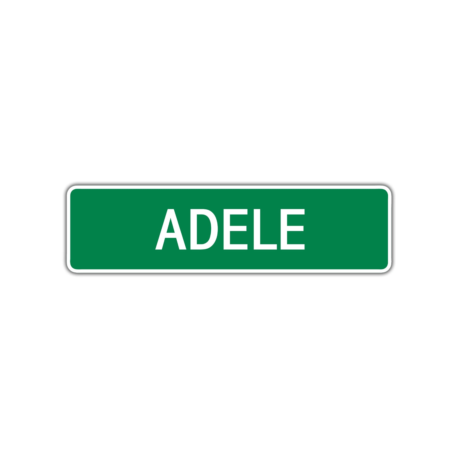 Adele Street Sign Plate