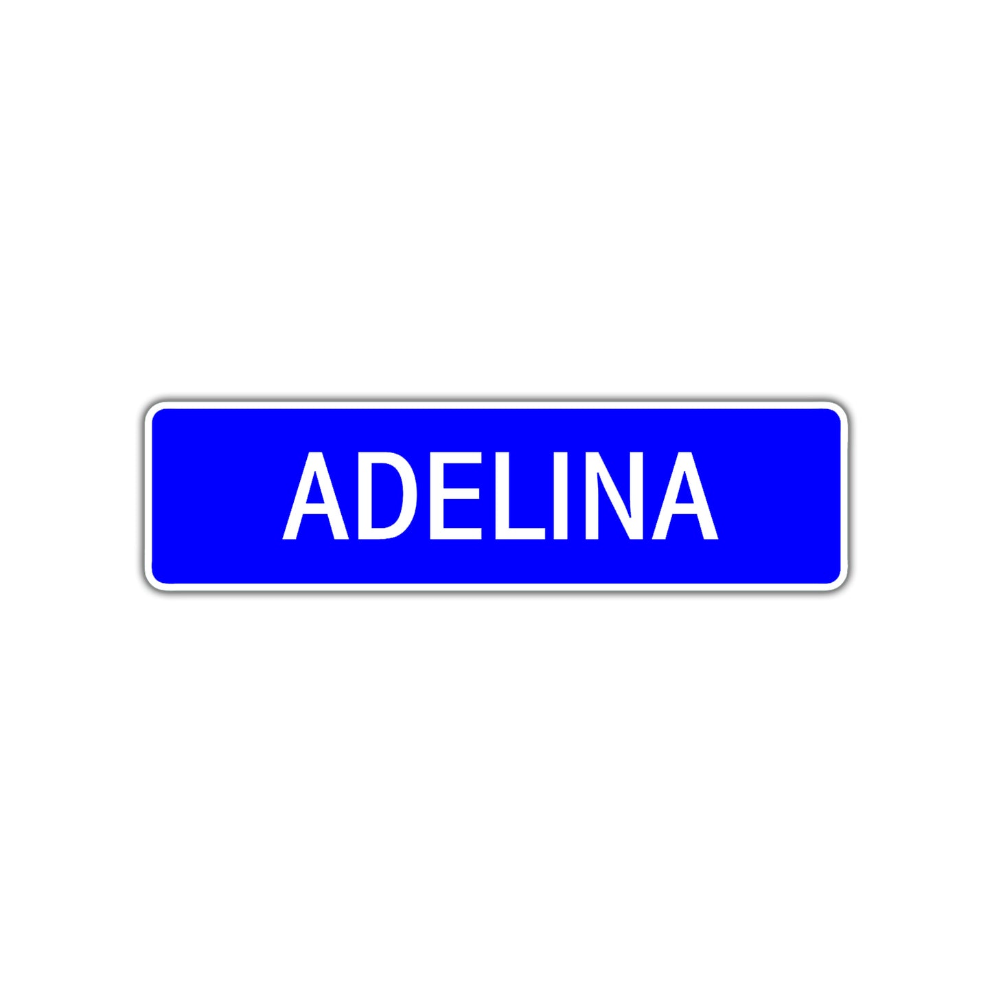 Adelina Street Metal Sign Plate
