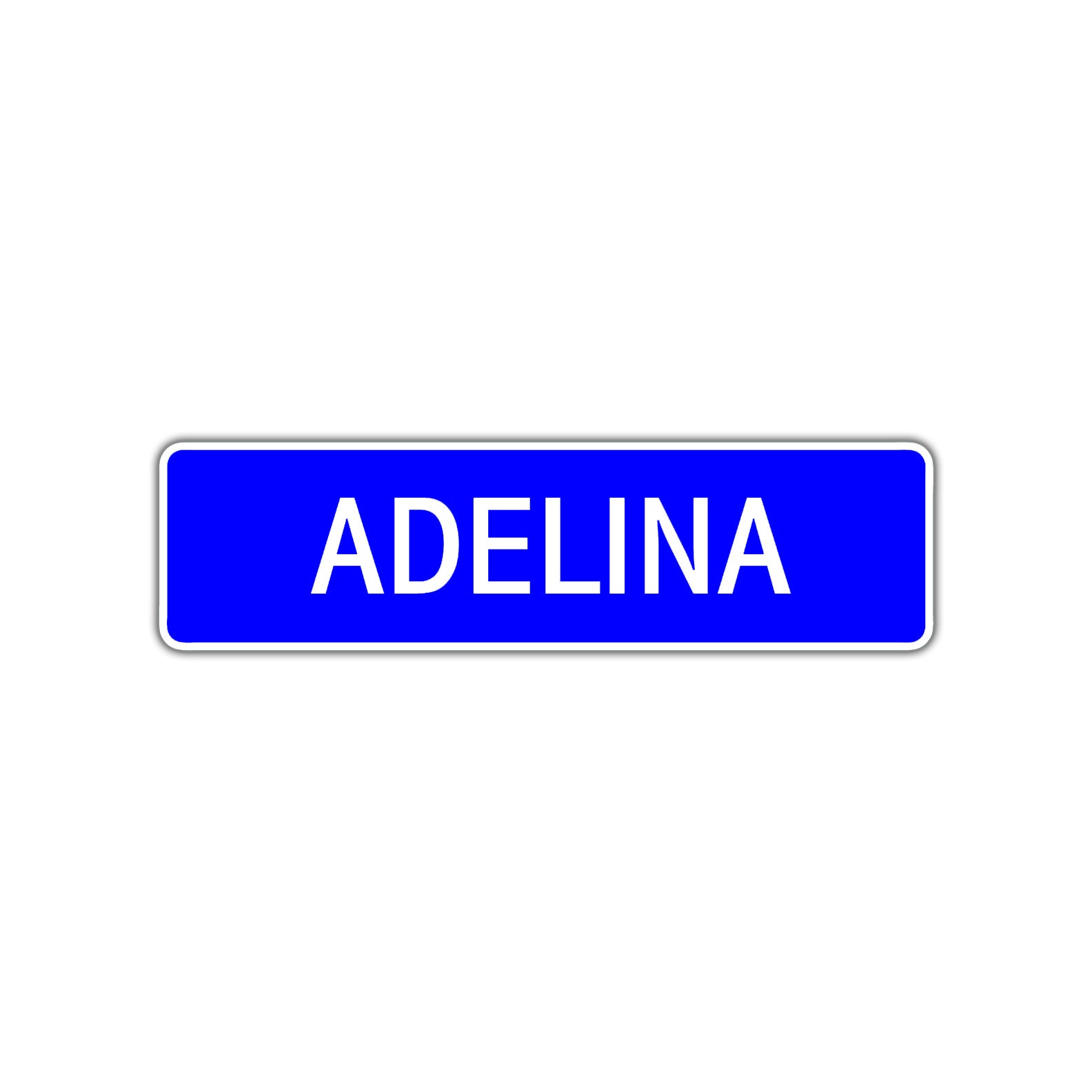 Adelina Street Metal Sign Plate
