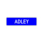 Adley Street Metal Sign Plate