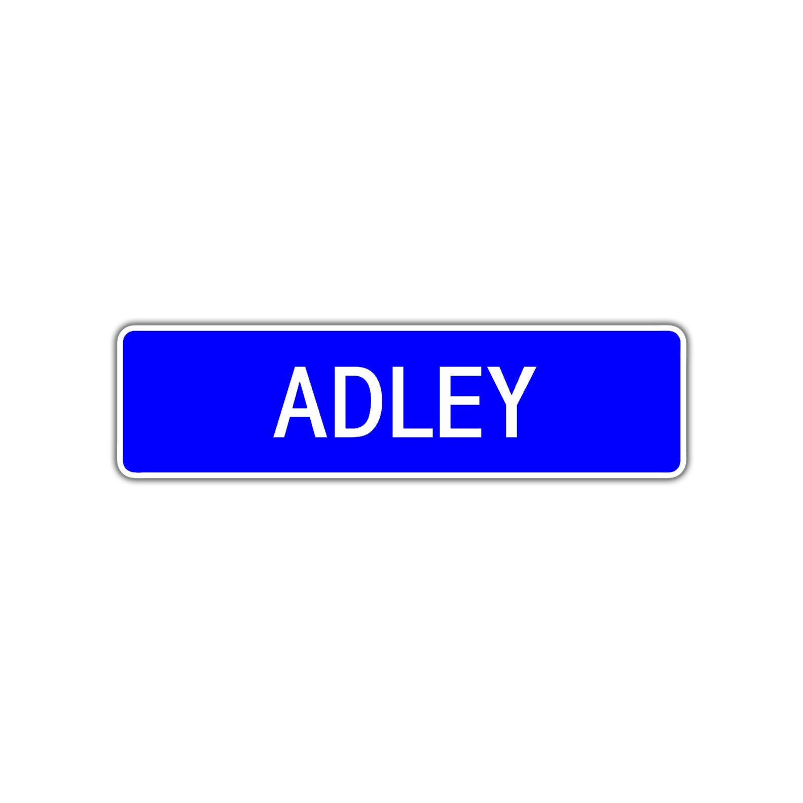 Adley Street Metal Sign Plate