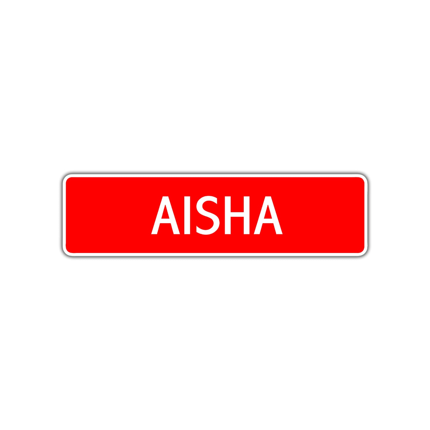 Aisha Street Sign