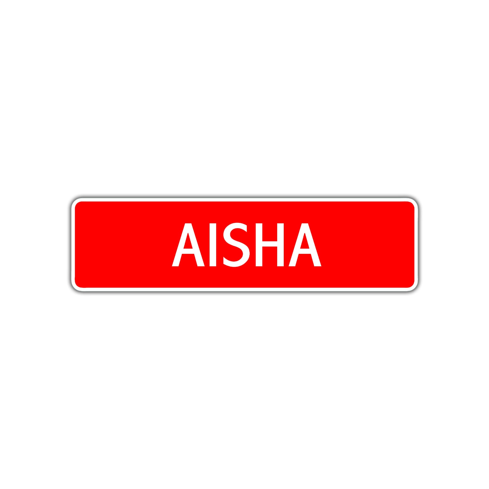 Aisha Street Sign