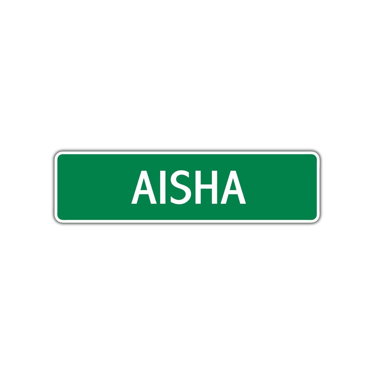 Aisha Street Sign Plate
