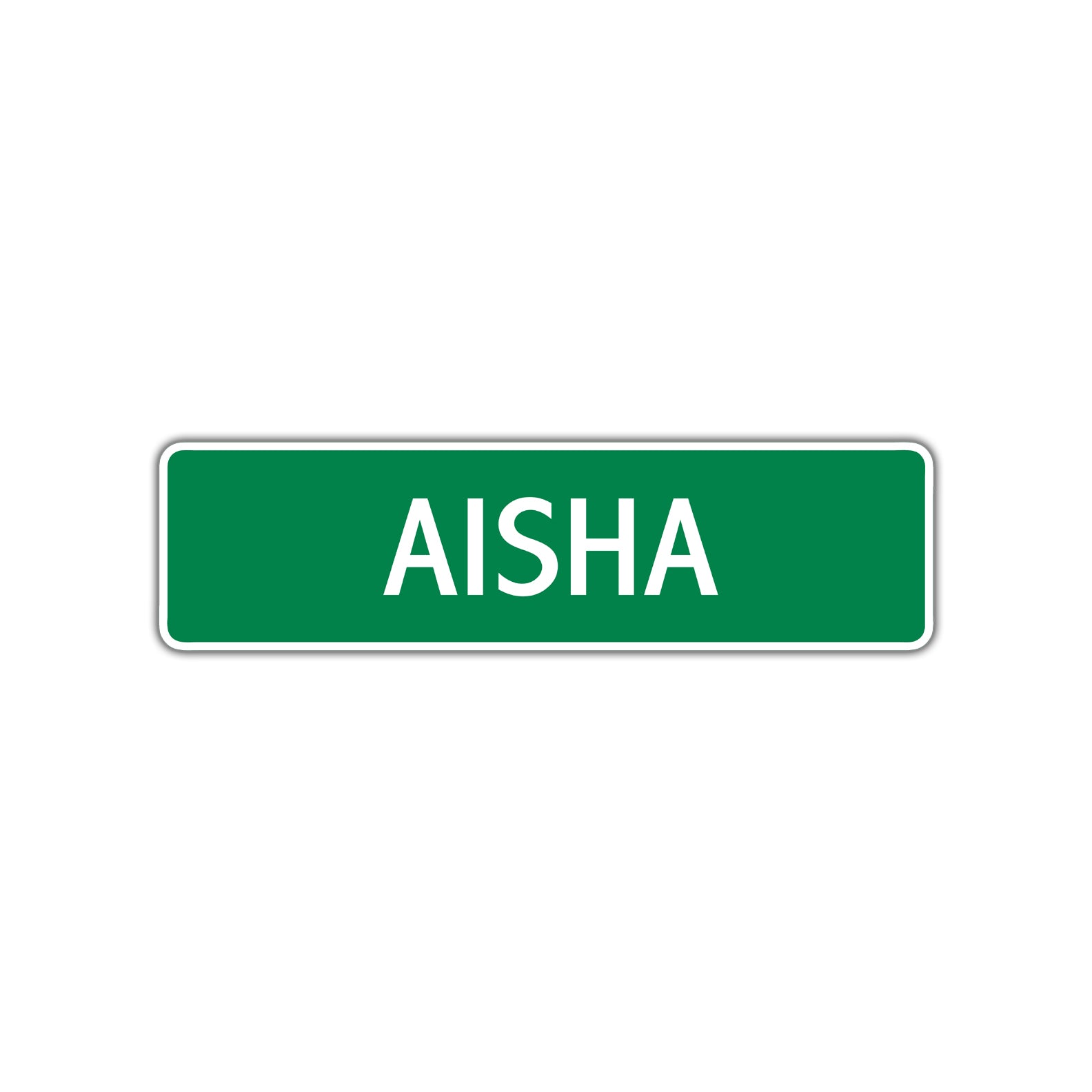 Aisha Street Sign Plate
