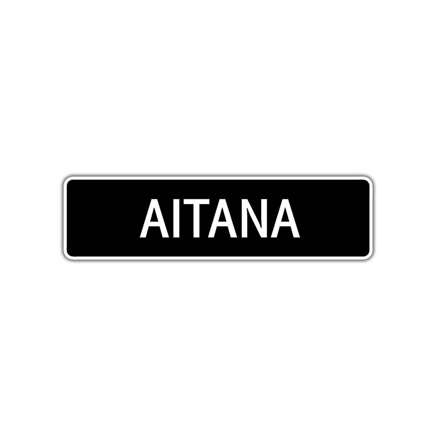 Aitana Street Metal Sign  