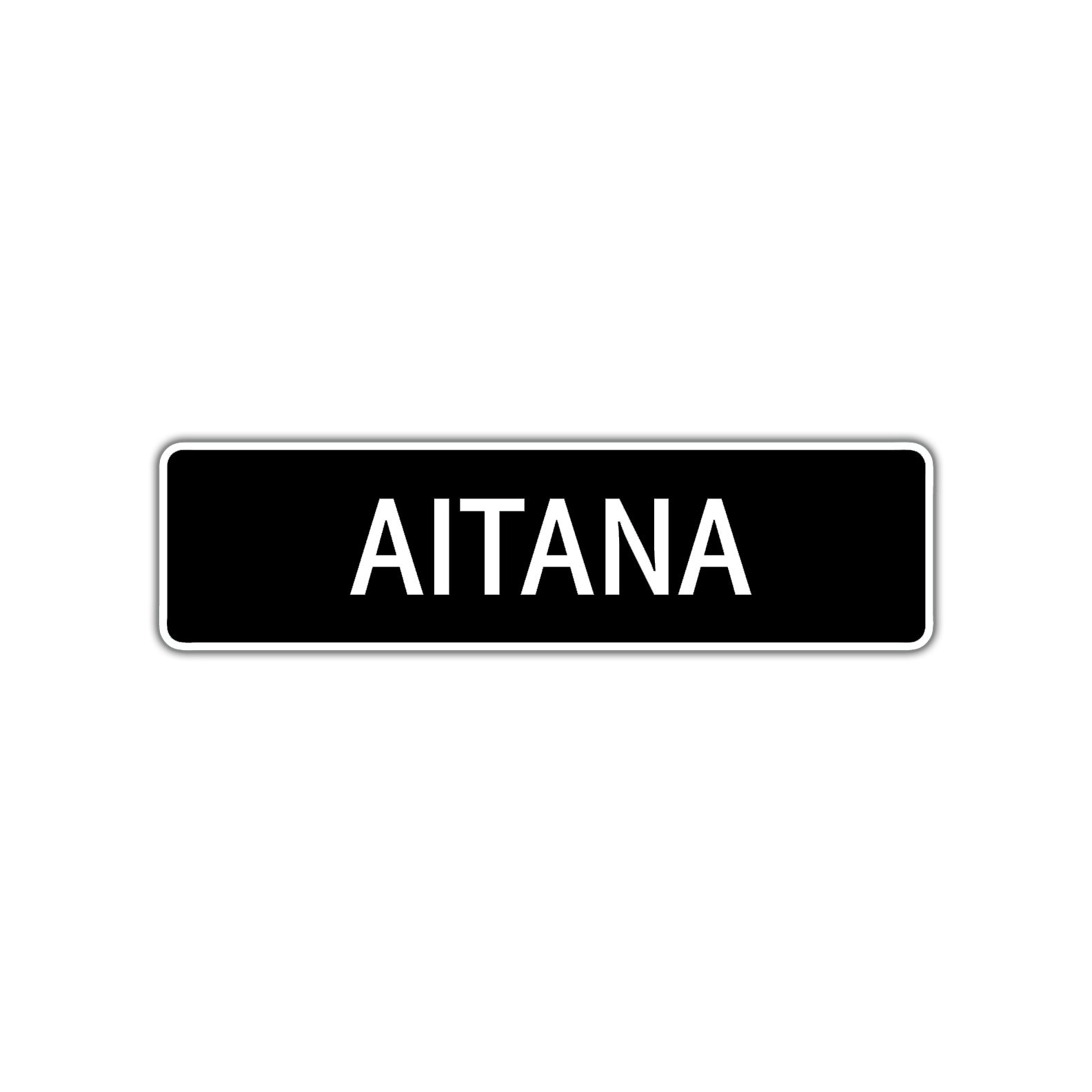Aitana Street Metal Sign  