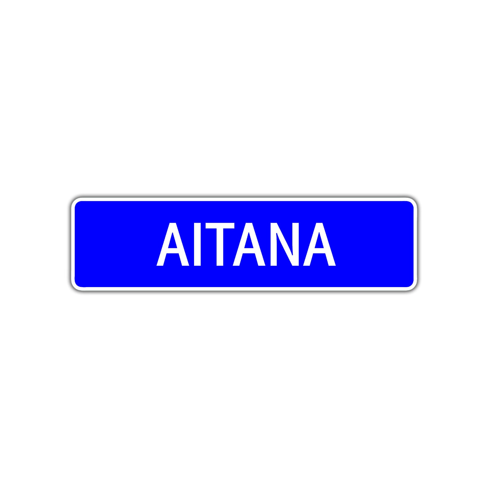Aitana Street Metal Sign Plate