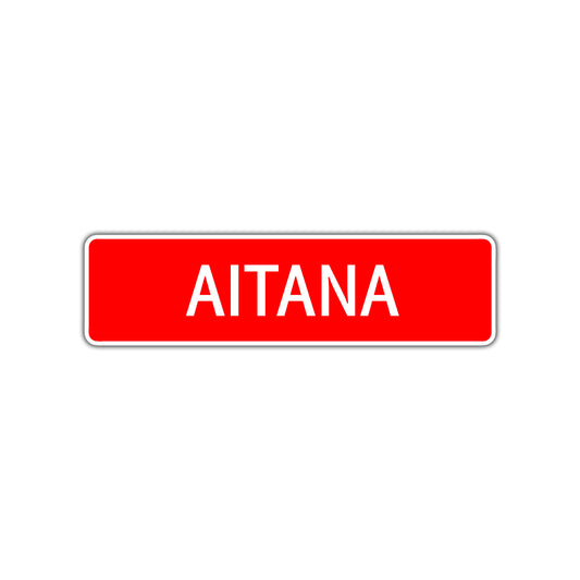 Aitana Street Sign