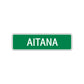 Aitana Street Sign Plate