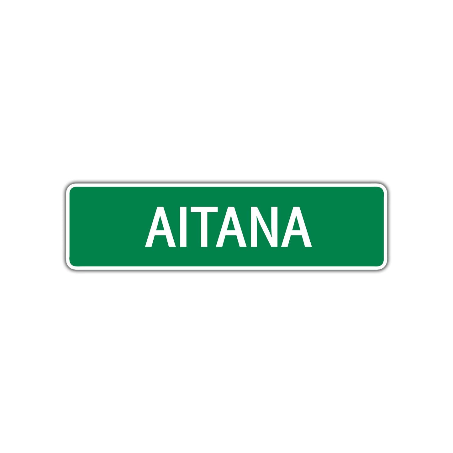 Aitana Street Sign Plate