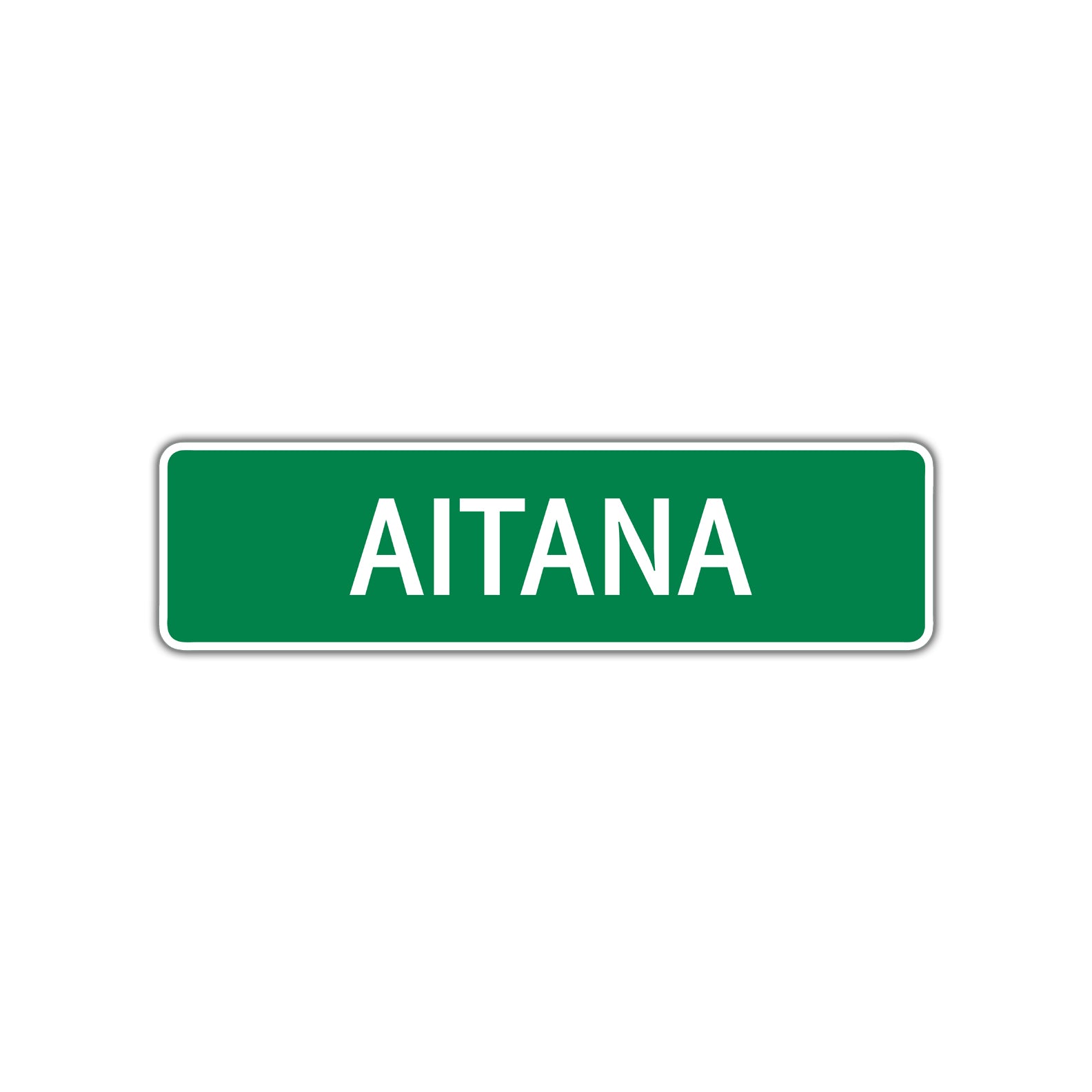 Aitana Street Sign Plate