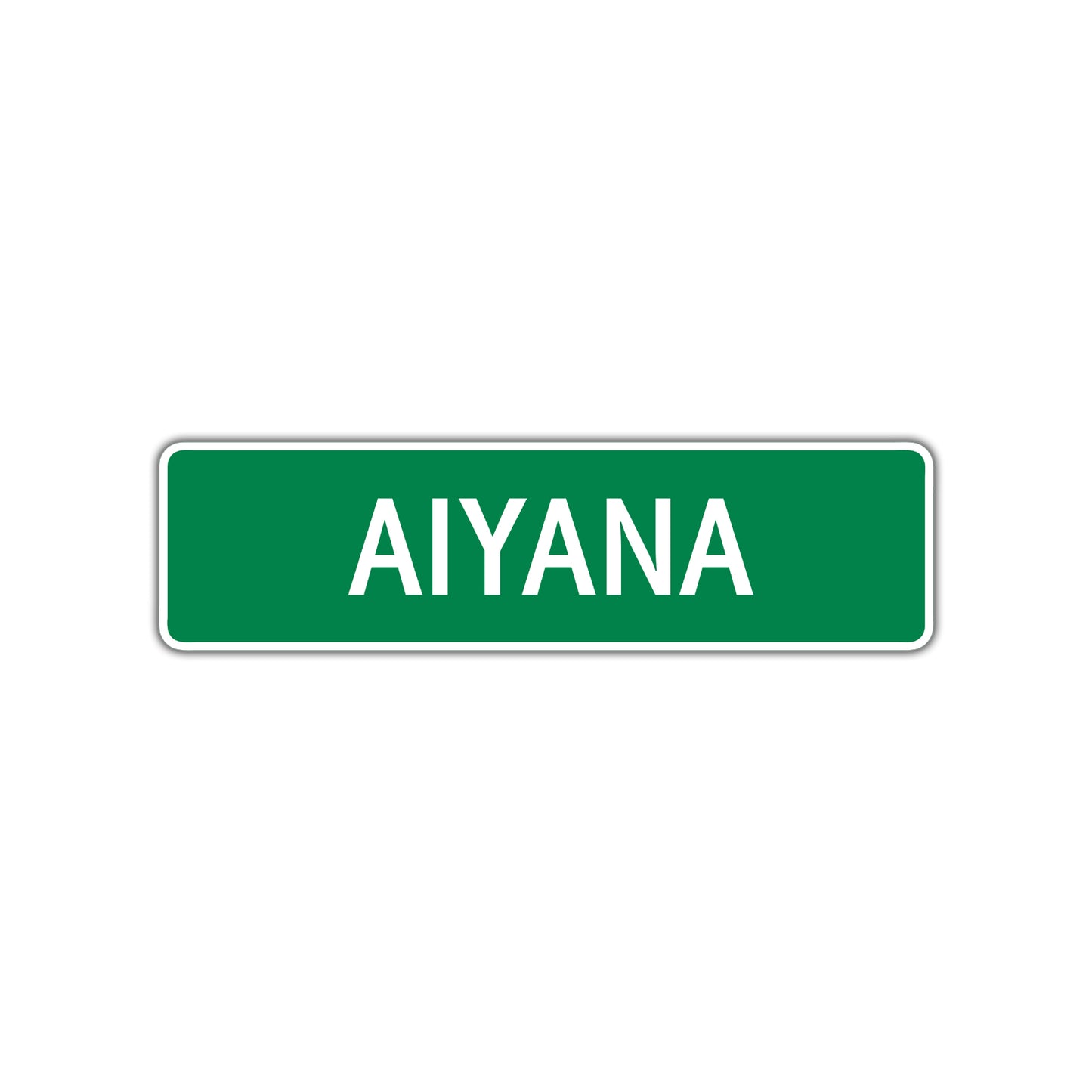 Aiyana Street Sign